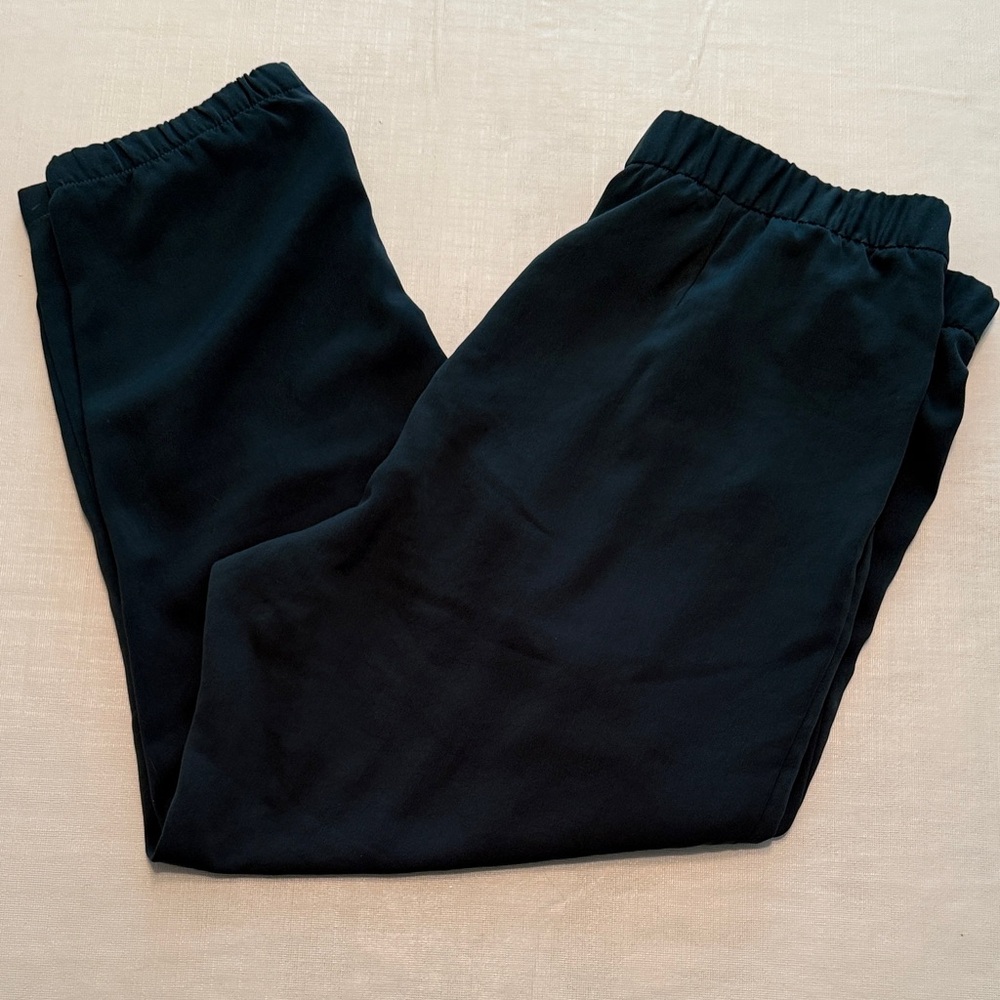 Helmut Lang Women's Forrest Green Elastic Waist Pockets Joggers Size M